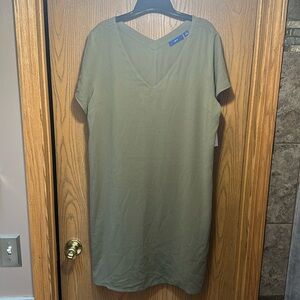 Apt 9 Short Sleeve Olive Green Dress